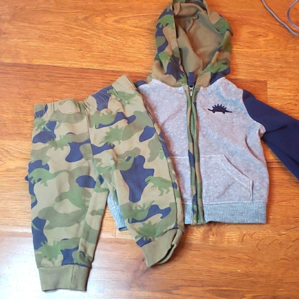 Carters Camo Sweatshirt Set